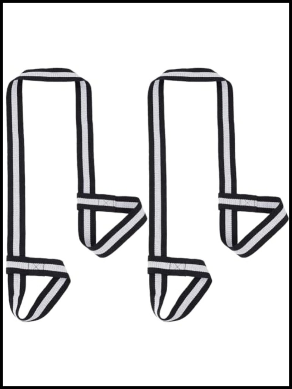 2Pk Adjustable Polyester Yoga Mat Carrier Straps Skates Ski Boots
